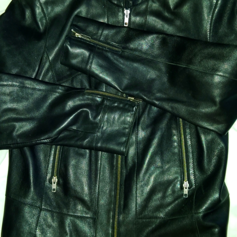 Women's leather jacket